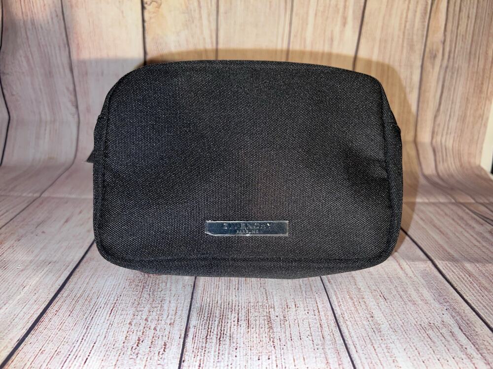 GIVENCHY Parfums Black Small Makeup Cosmetics Bag Brand NEW